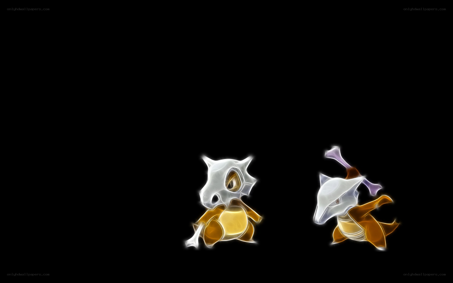Cubone and Marowak glowing