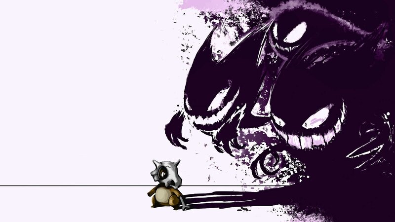 Cubone Facing Ghost
