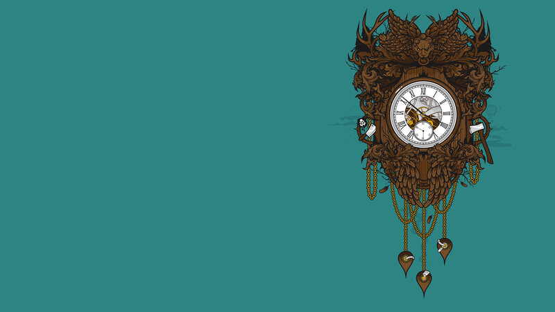 Cuckoo clock illustration