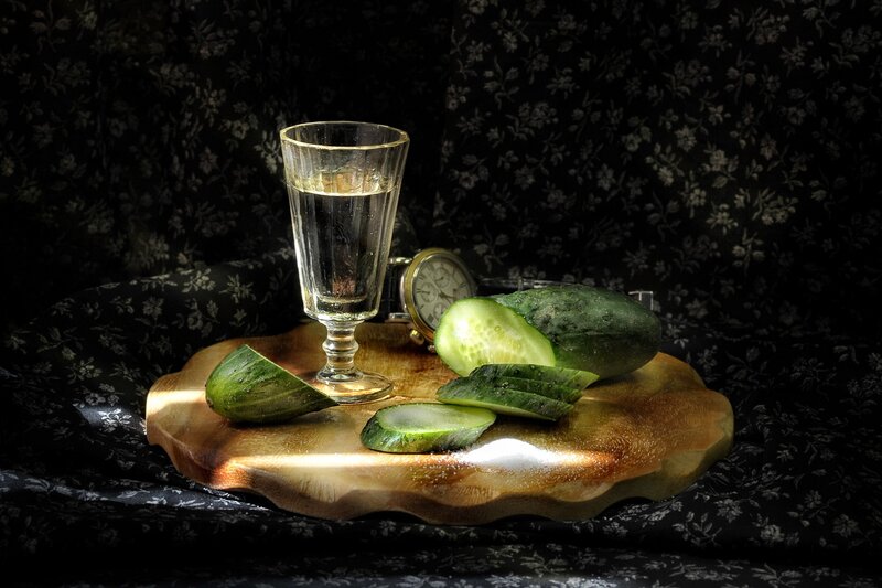 Cucumber and Glass — Green