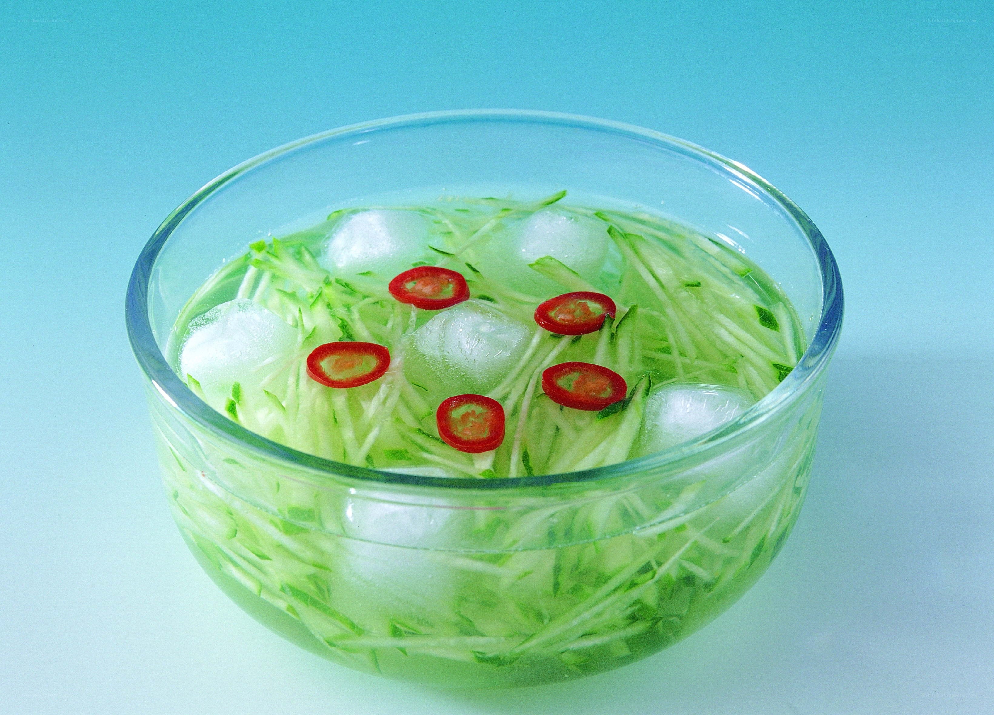 Cucumber salad with chili