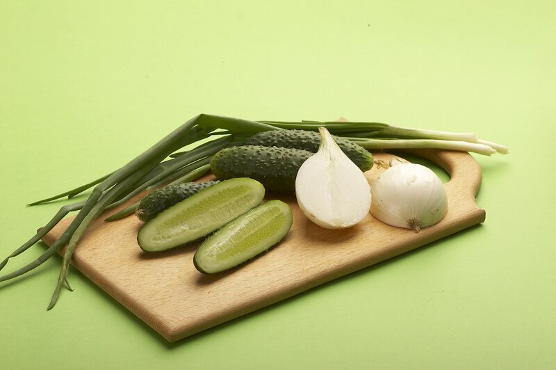 Cucumbers and Onions