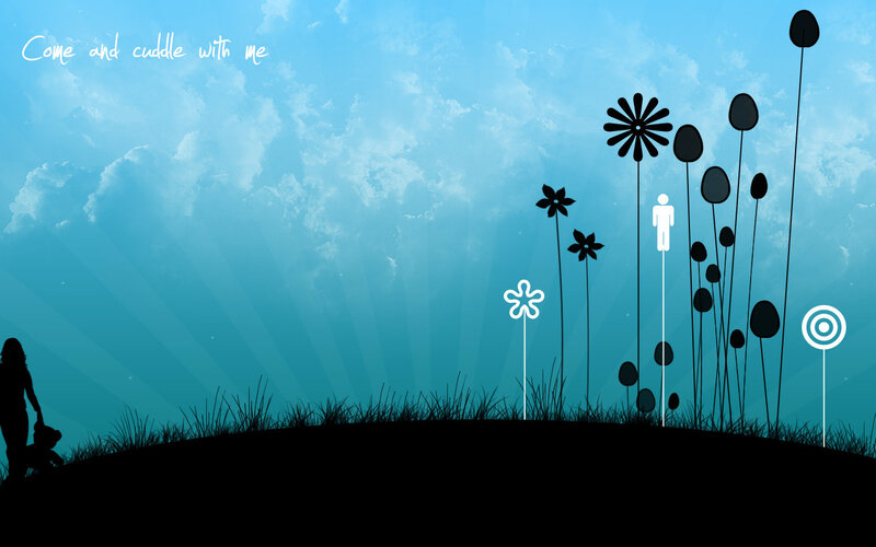 Cuddle with me wallpaper
