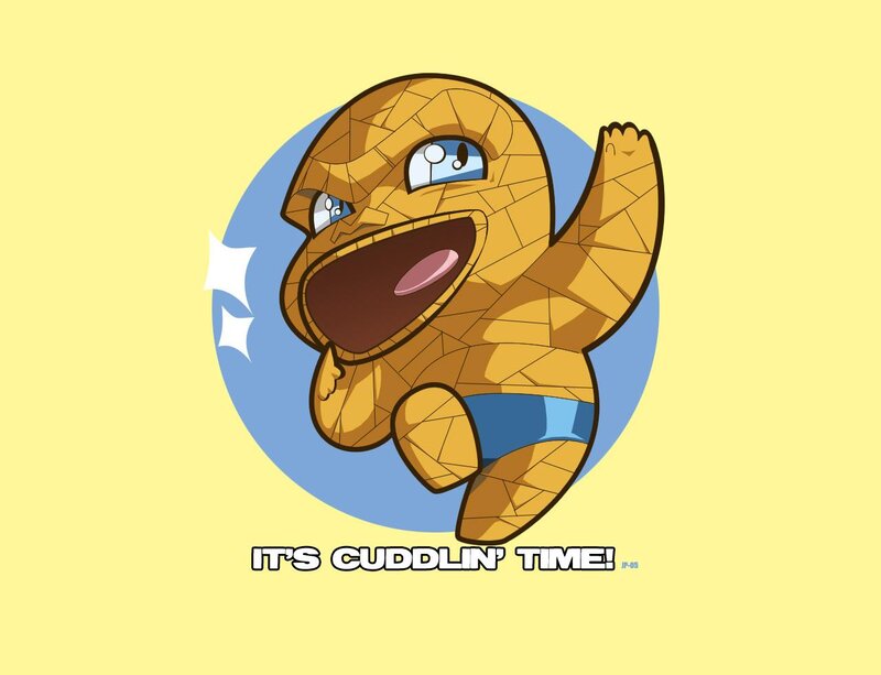 Cuddling Rock Creature