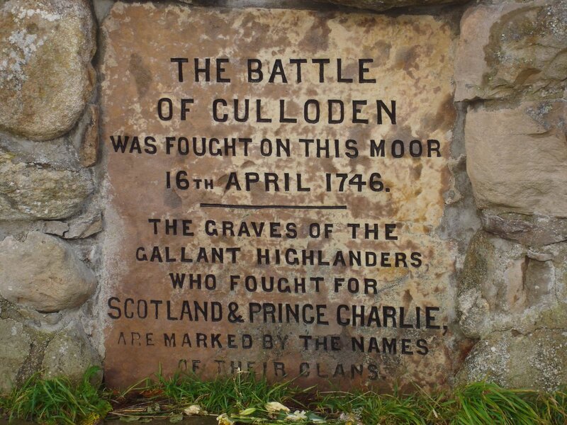 Culloden Battle Plaque