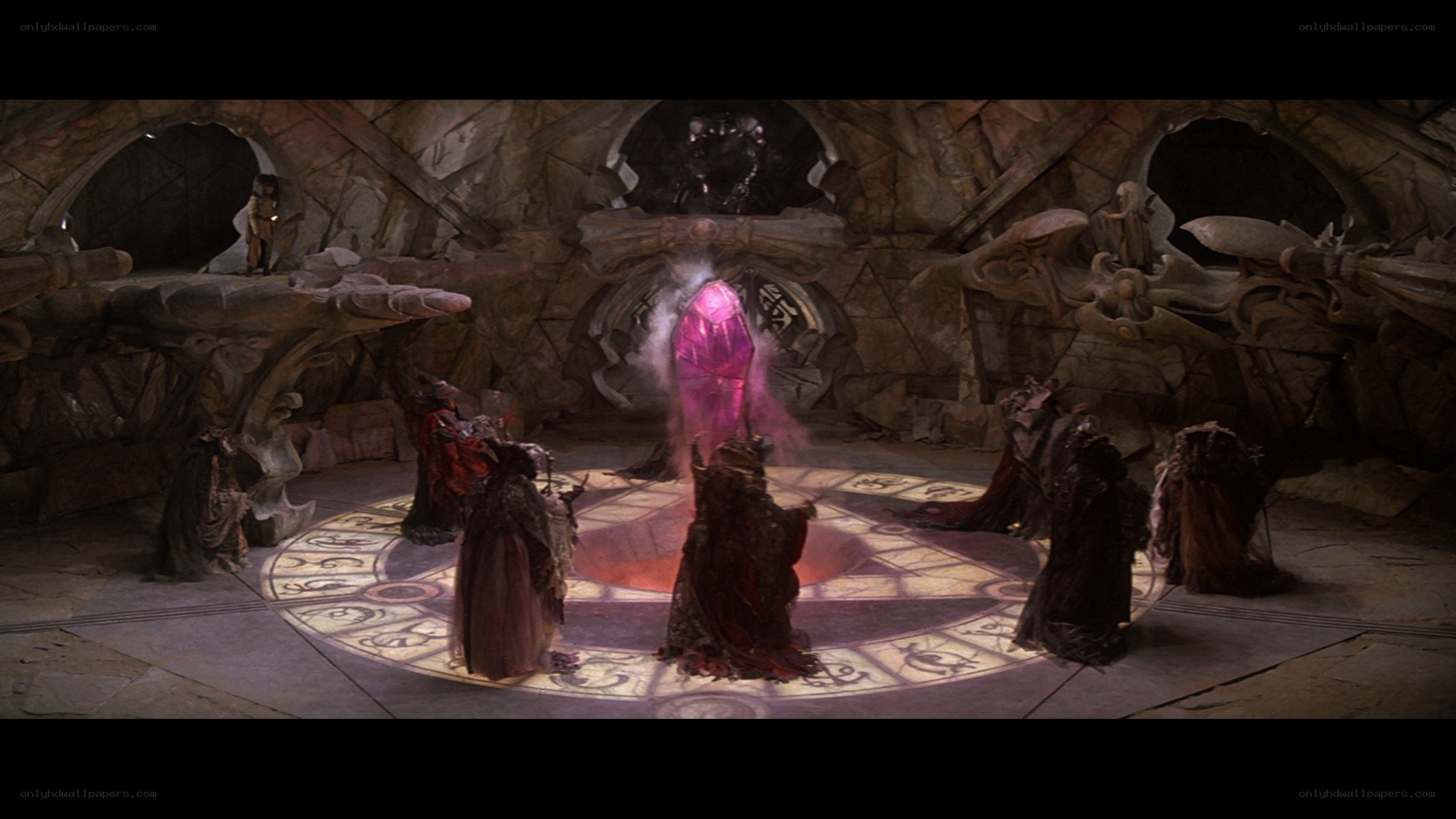 Cult ritual in ancient chamber