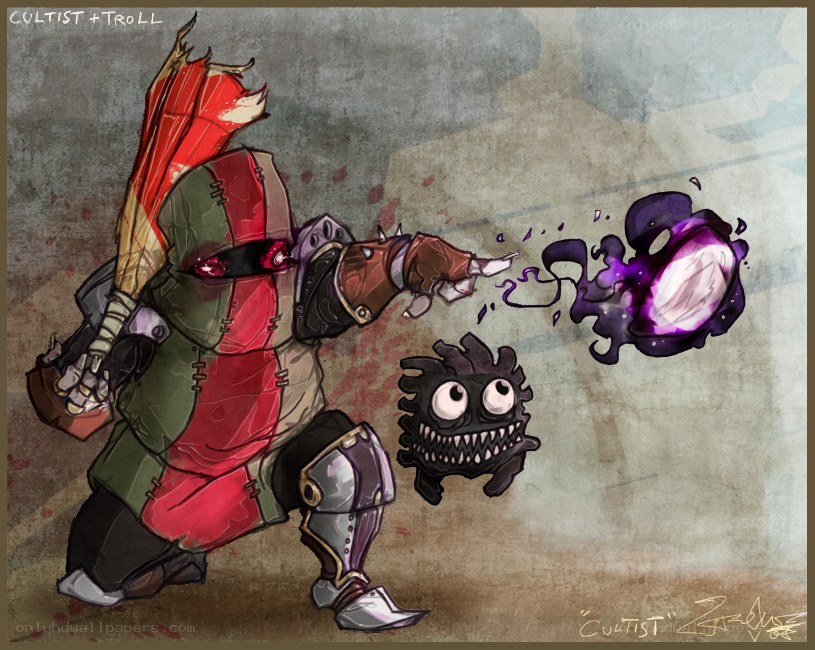 Cultist casting spell