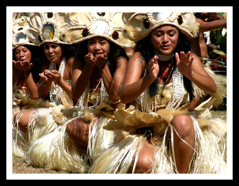Cultural dancers in traditional attire