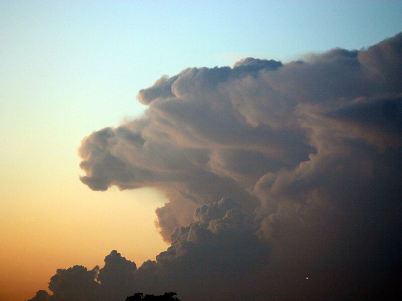 Cumulonimbus Cloud — Blue, Dramatic, Sunset