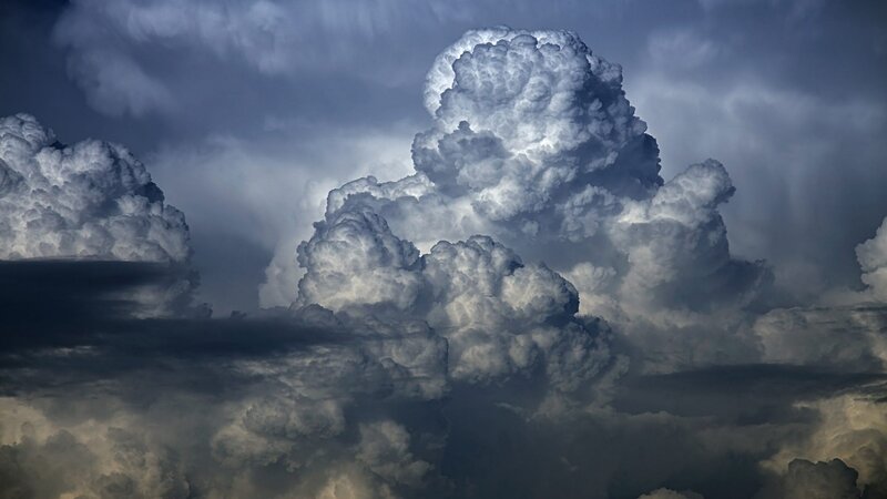 Cumulonimbus Cloud Formation — Gray, Dramatic, Photograph