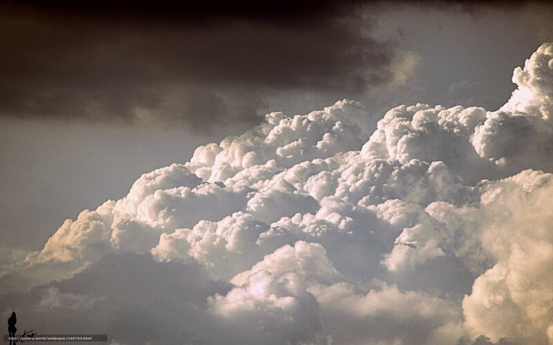 Cumulonimbus Cloud Formation — White, Dramatic, Photograph, Clouds, Sky