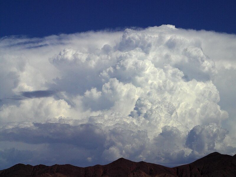 Cumulonimbus Cloud over Mountains