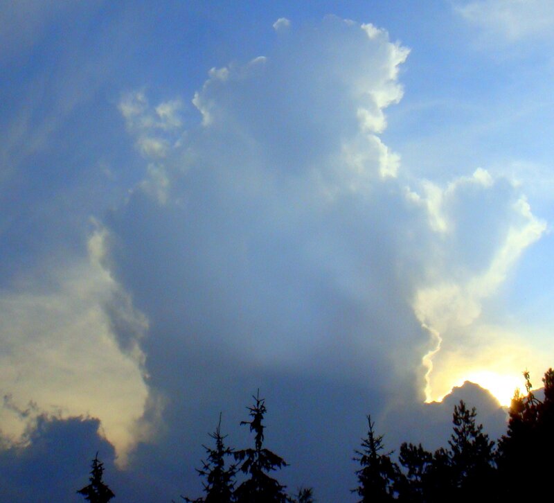 Cumulus Cloud at Sunset