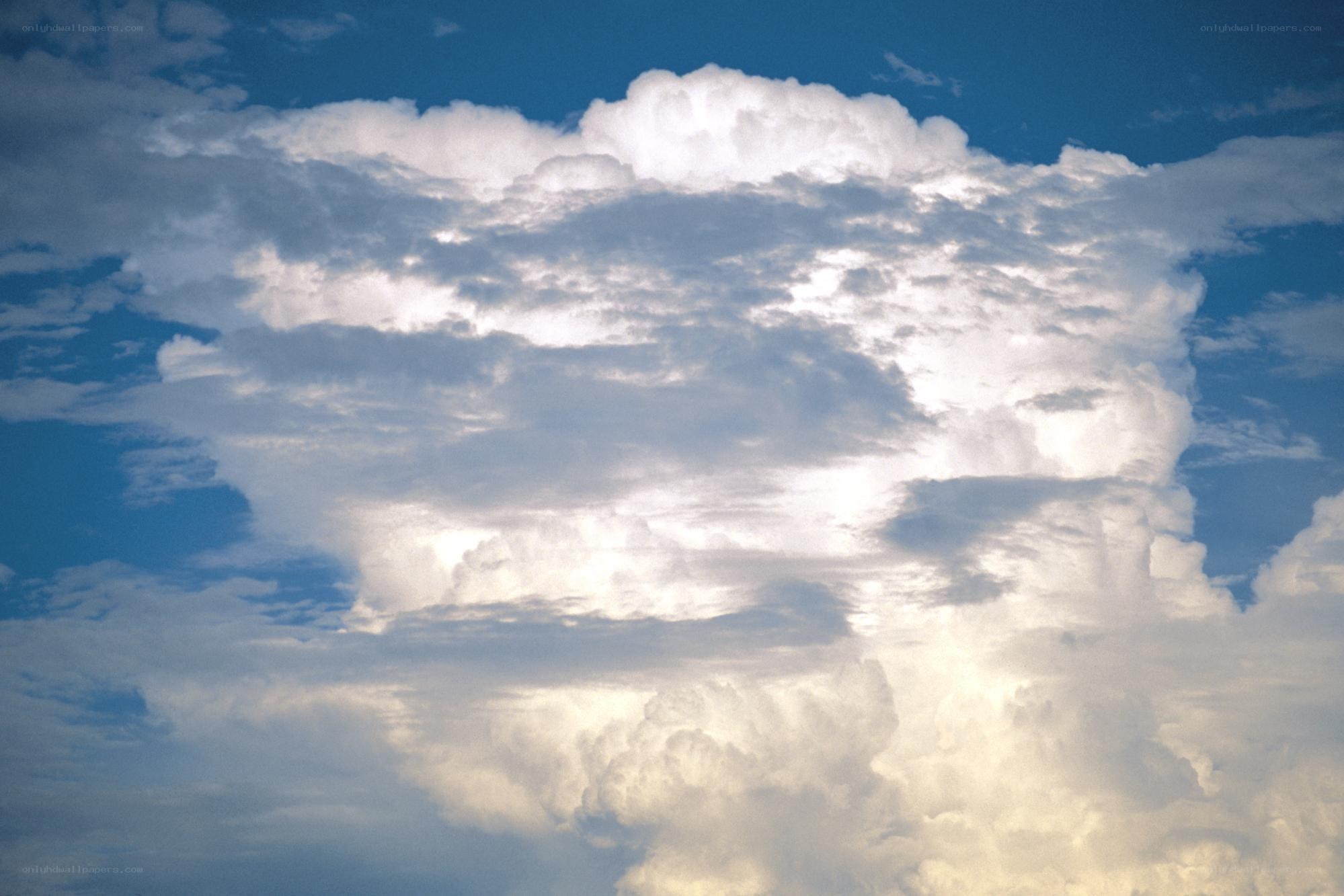Cumulus cloud in blue sky