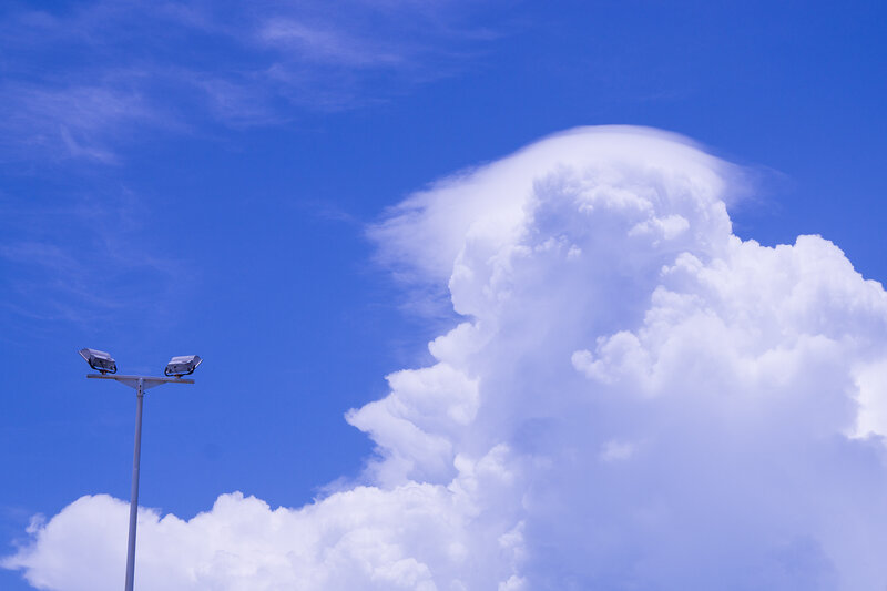 Cumulus Cloud in Blue Sky — Dramatic