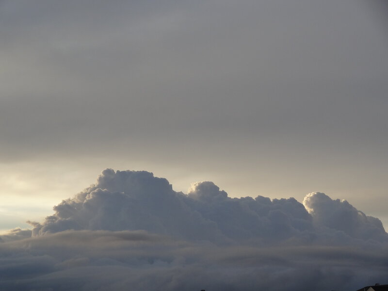 Cumulus Clouds at Dusk