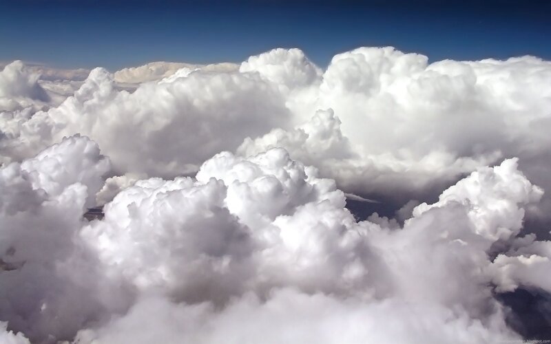Cumulus Clouds from Above — Sky