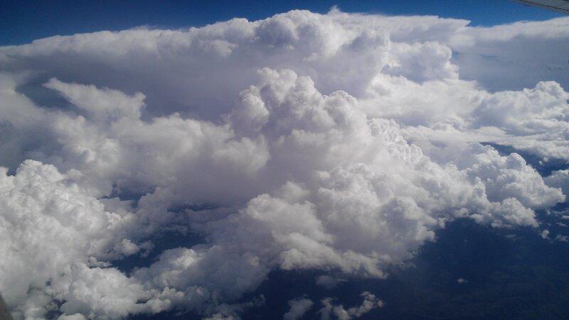 Cumulus Clouds from Airplane