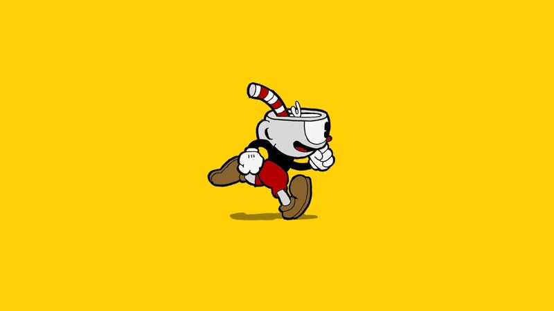 Cup Character Running