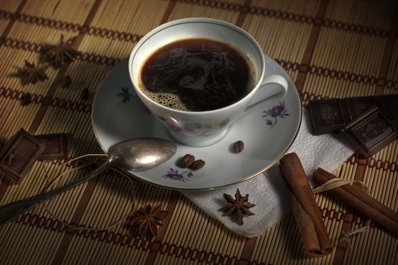 Cup of Coffee on Mat