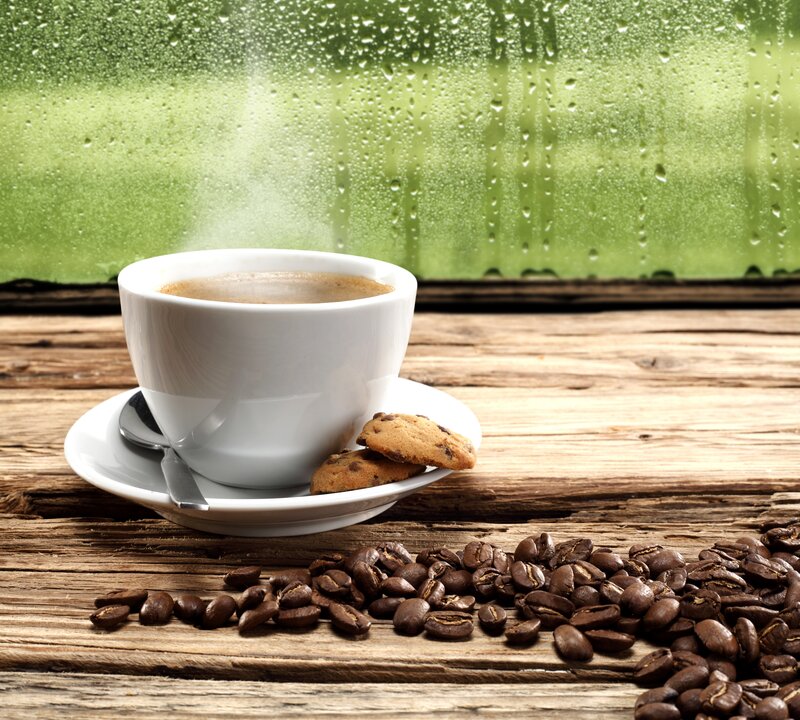 Cup of Coffee on Wood