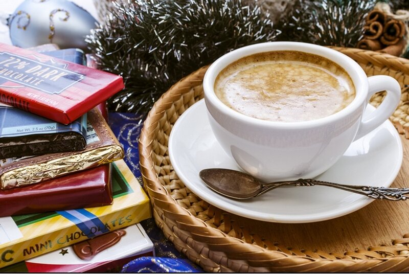Cup of Coffee with Chocolates
