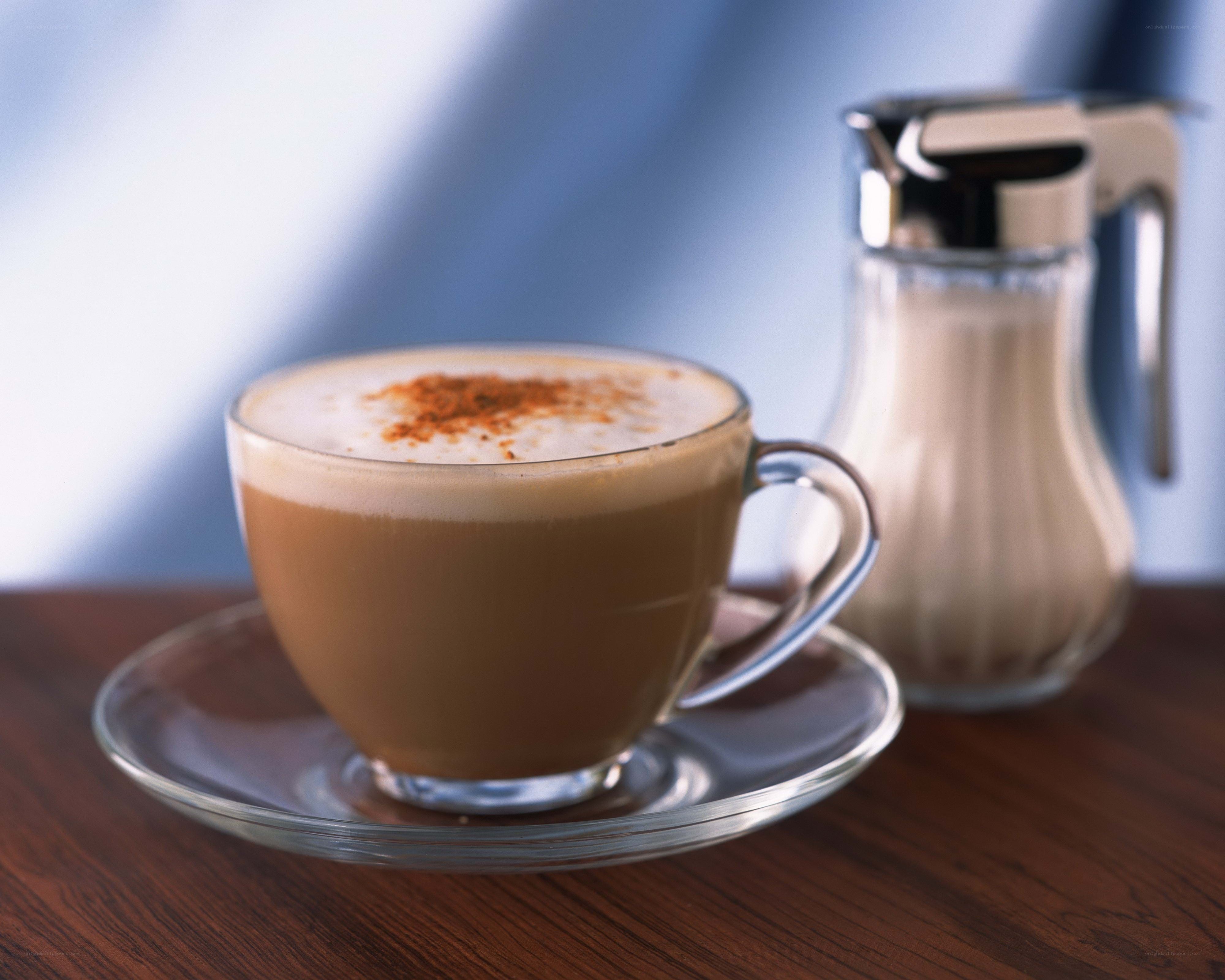 Cup of coffee with cinnamon