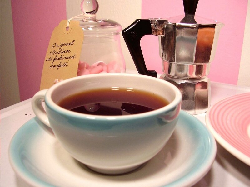 Cup of Coffee with Moka Pot
