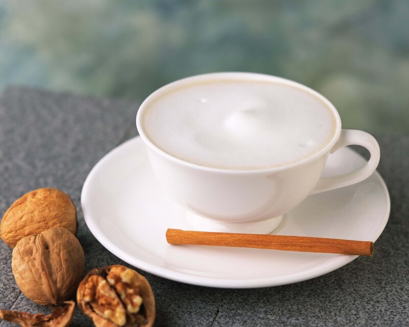 Cup of Coffee with Walnuts — White