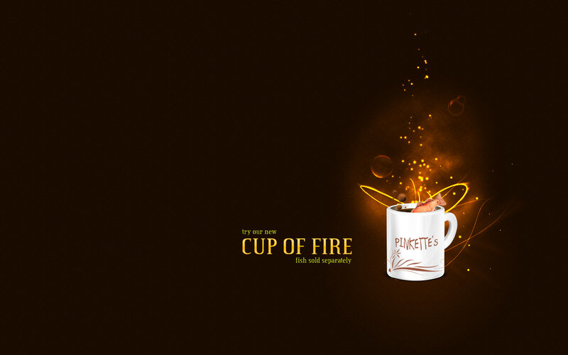 cup of fire advertisement
