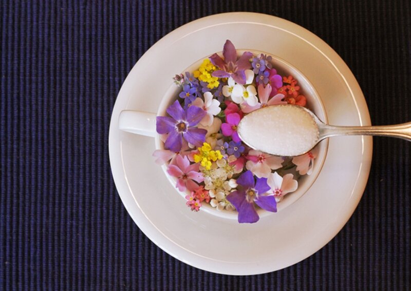 Cup of Flowers and Sugar