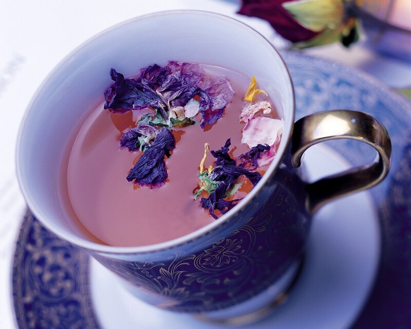 Cup of Herbal Tea — Purple, Serene
