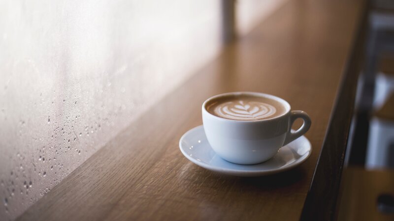 Cup of Latte on Table