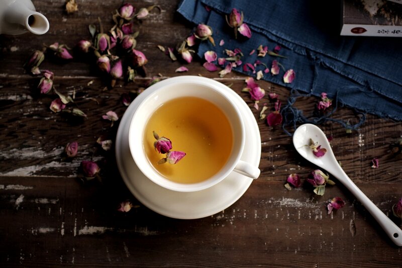 Cup of Rose Tea — Brown