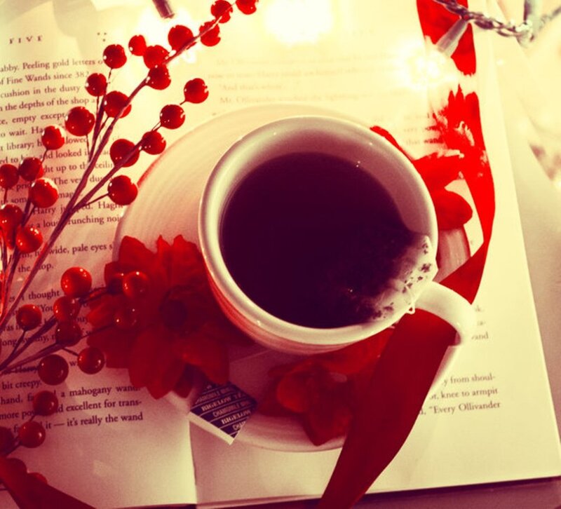 Cup of Tea on Book