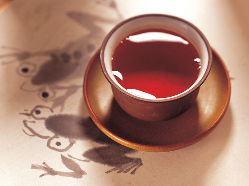 Cup of Tea on Saucer — Brown, Calm