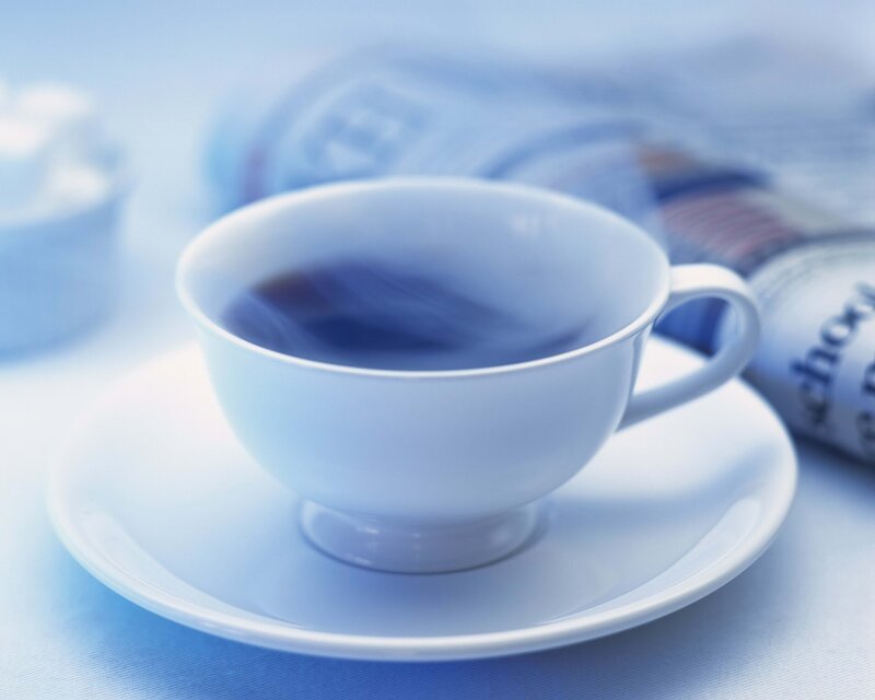 cup of tea on saucer