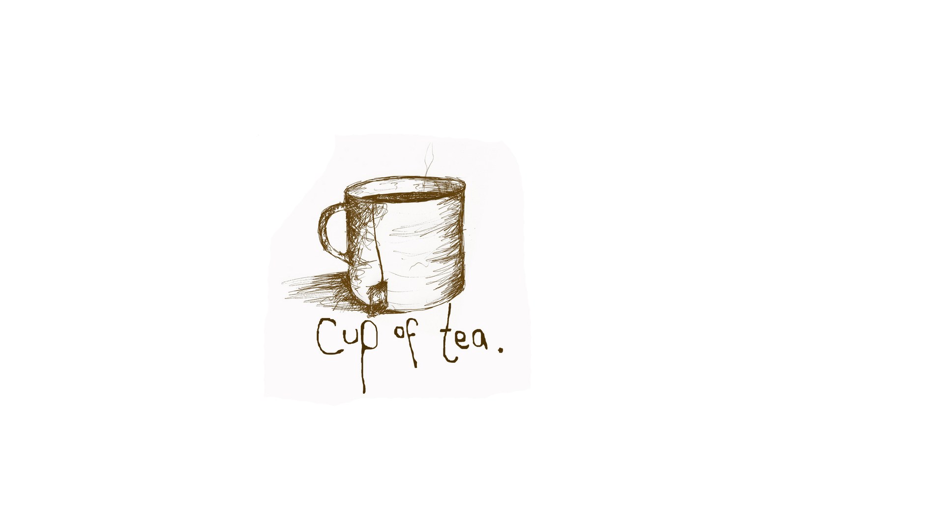 cup of tea sketch
