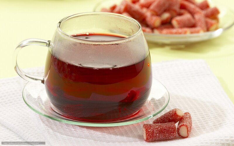 Cup of Tea with Candies