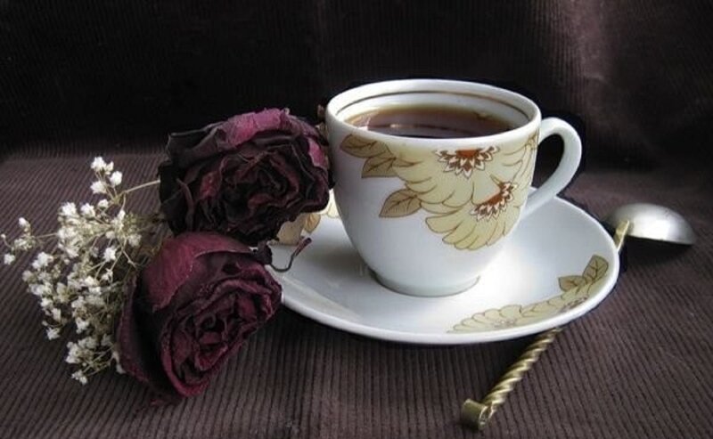 Cup of Tea with Dried Flowers