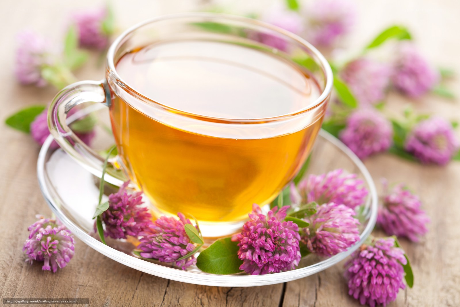 cup of tea with flowers
