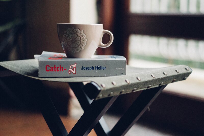 Cup on a book