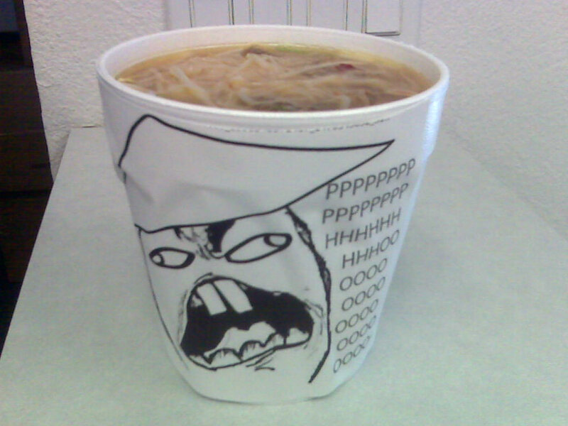 cup with angry face drawing