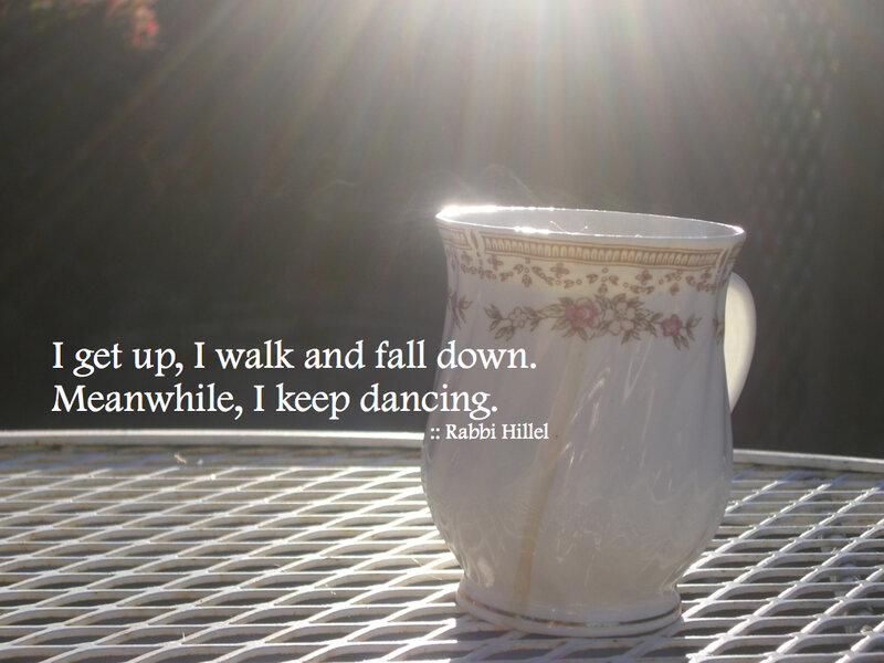 cup with inspirational quote