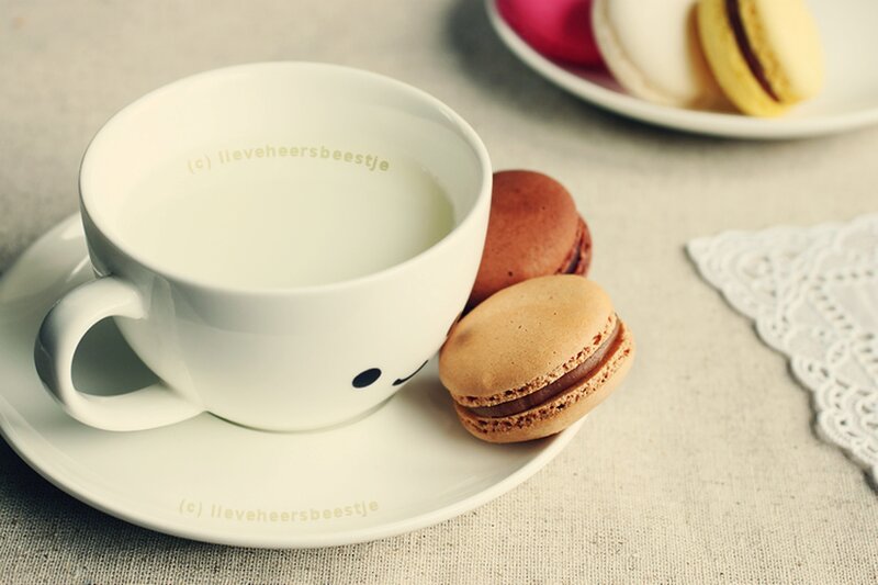 Cup with Macarons