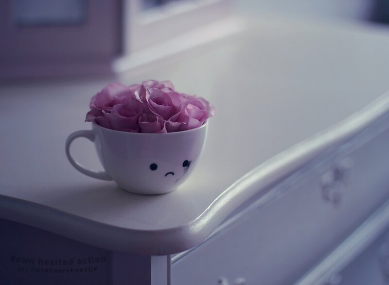 Cup with Pink Roses