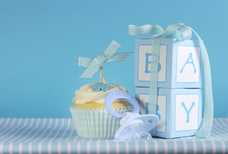 Cupcake and Baby Blocks
