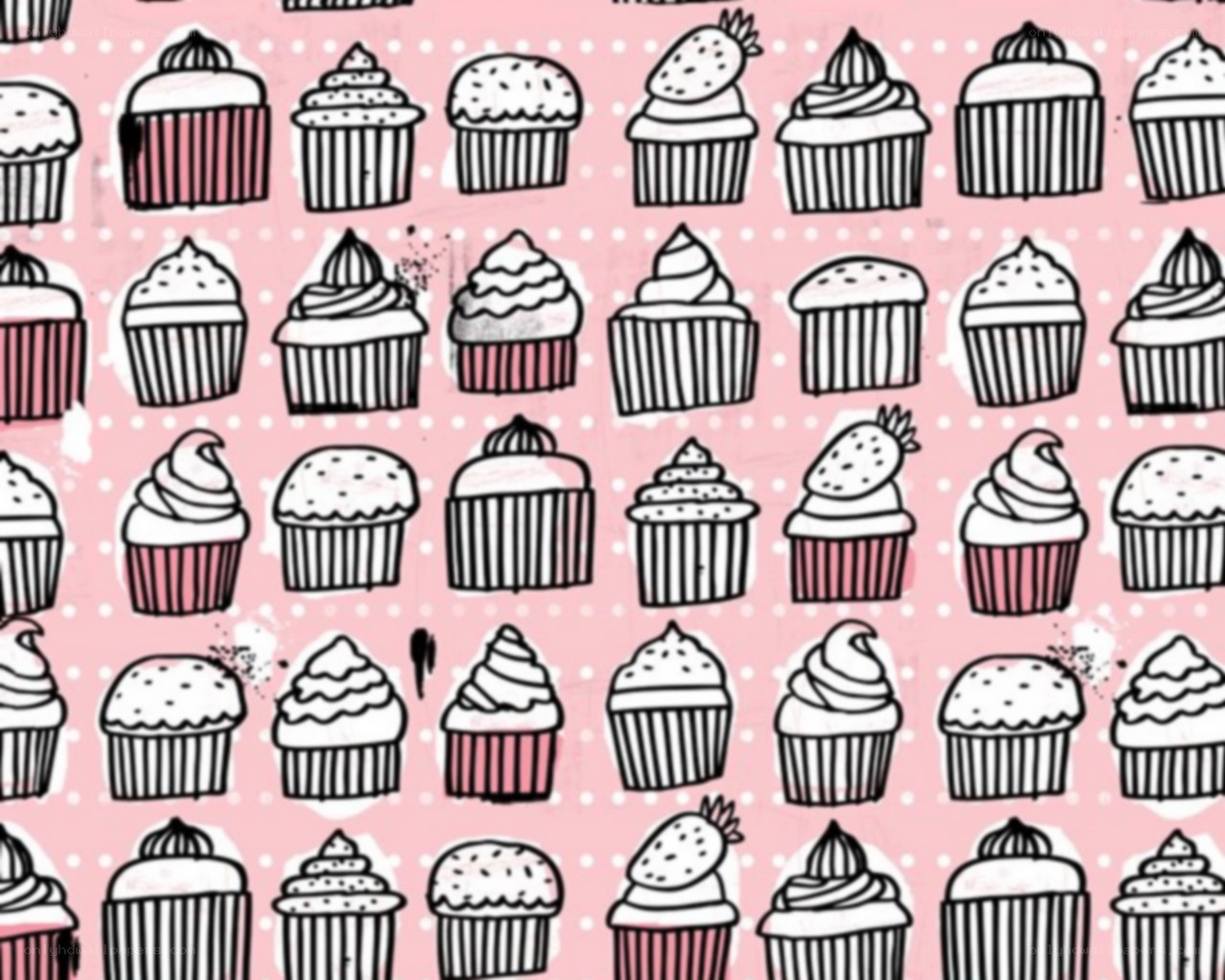 cupcake pattern background