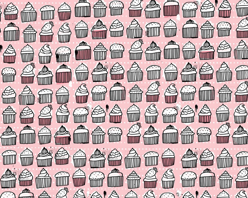 cupcake pattern background