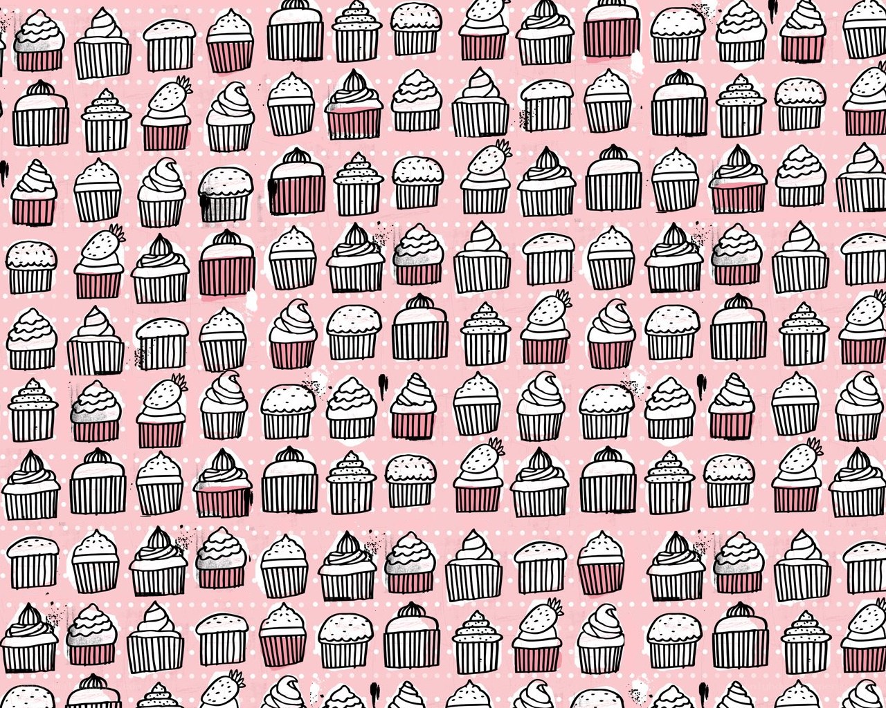 cupcake pattern background